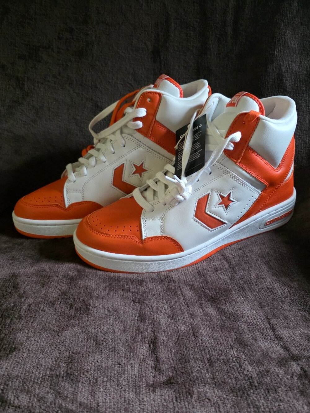 Converse Weapon Mid 'Orange Vintage White' Size 12 NWT